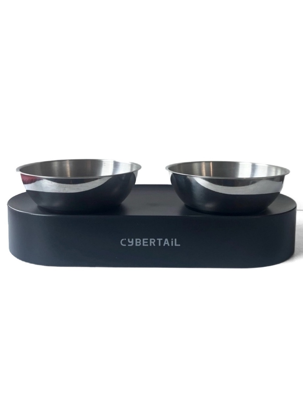 Cat Food Bowl Elevated Inclined Raised Tilted Water Dish Pet Stainless Steel